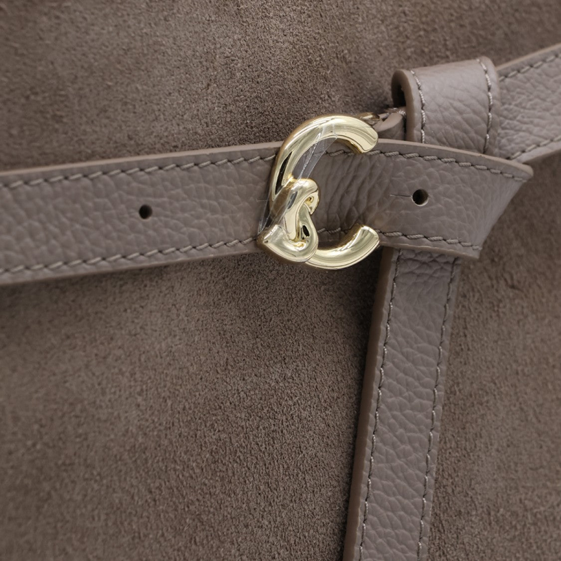 Coccinelle Structured Suede Handbag With Detachable Strap
