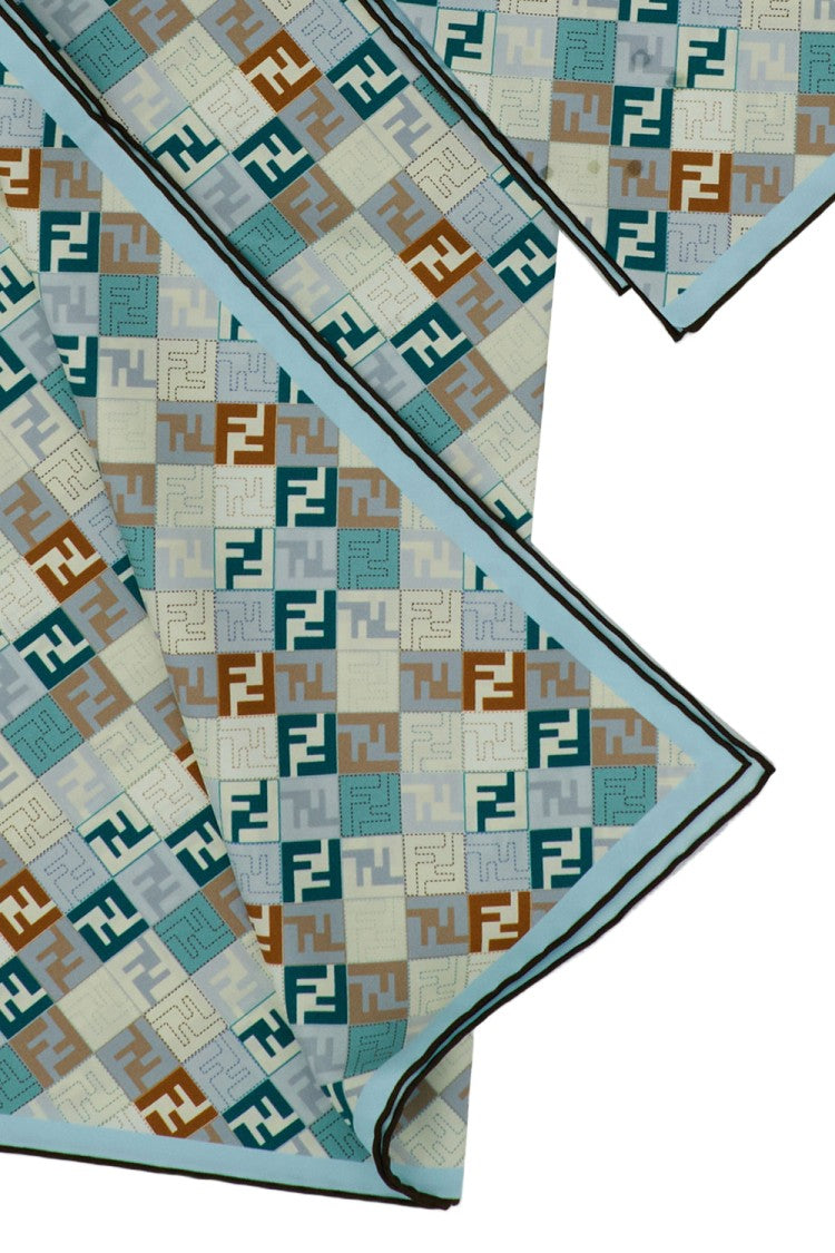 Fendi Printed Foulard Ff Grid