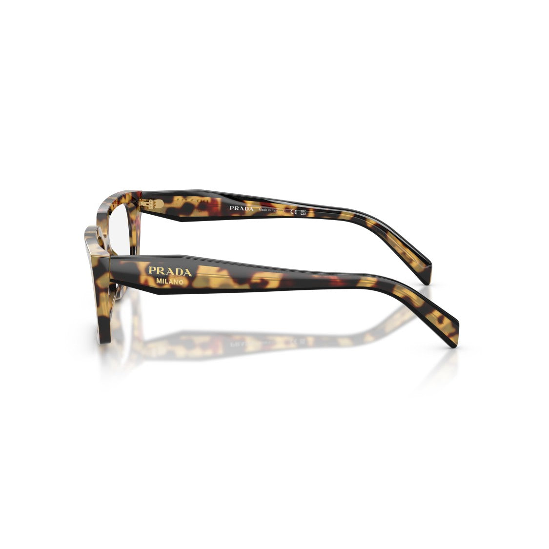 Prada 0Pr D05v Oversized Rectangular Tortoiseshell Sunglasses