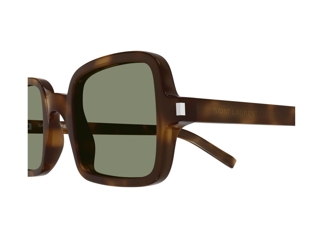 Saint Laurent Sl 332 Bold Tortoiseshell Oversized Square Sunglasses