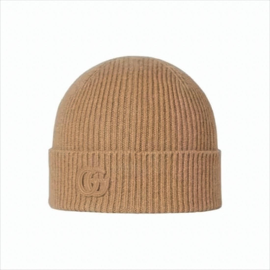 Gucci Ribbed Cashmere Beanie With Embossed Detail