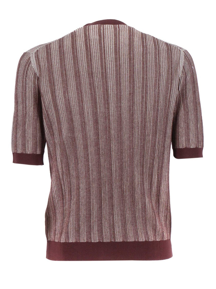 Ballantyne Vertical Stripe Ribbed Top