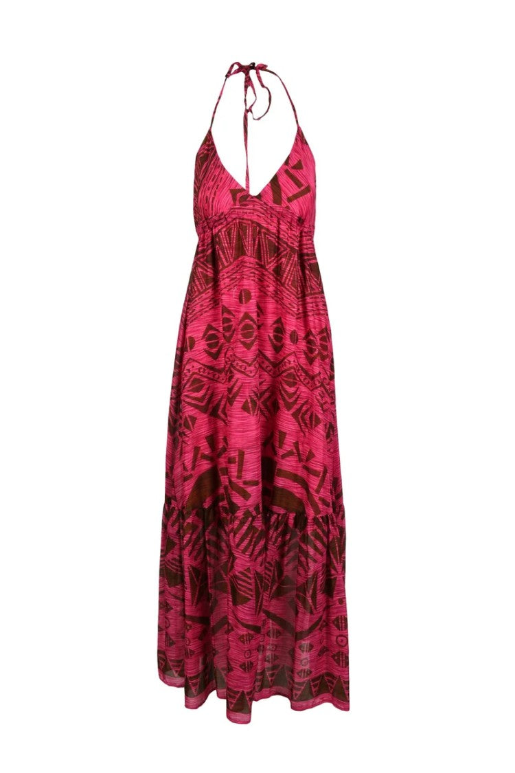 Motel Fuchsia Cotton Dress