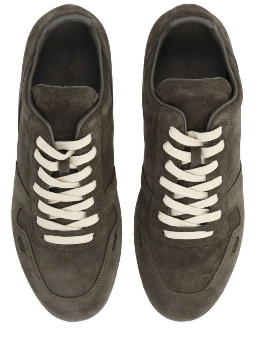 Rick Owens Minimal Sneaks Monochromatic Calf Sneakers