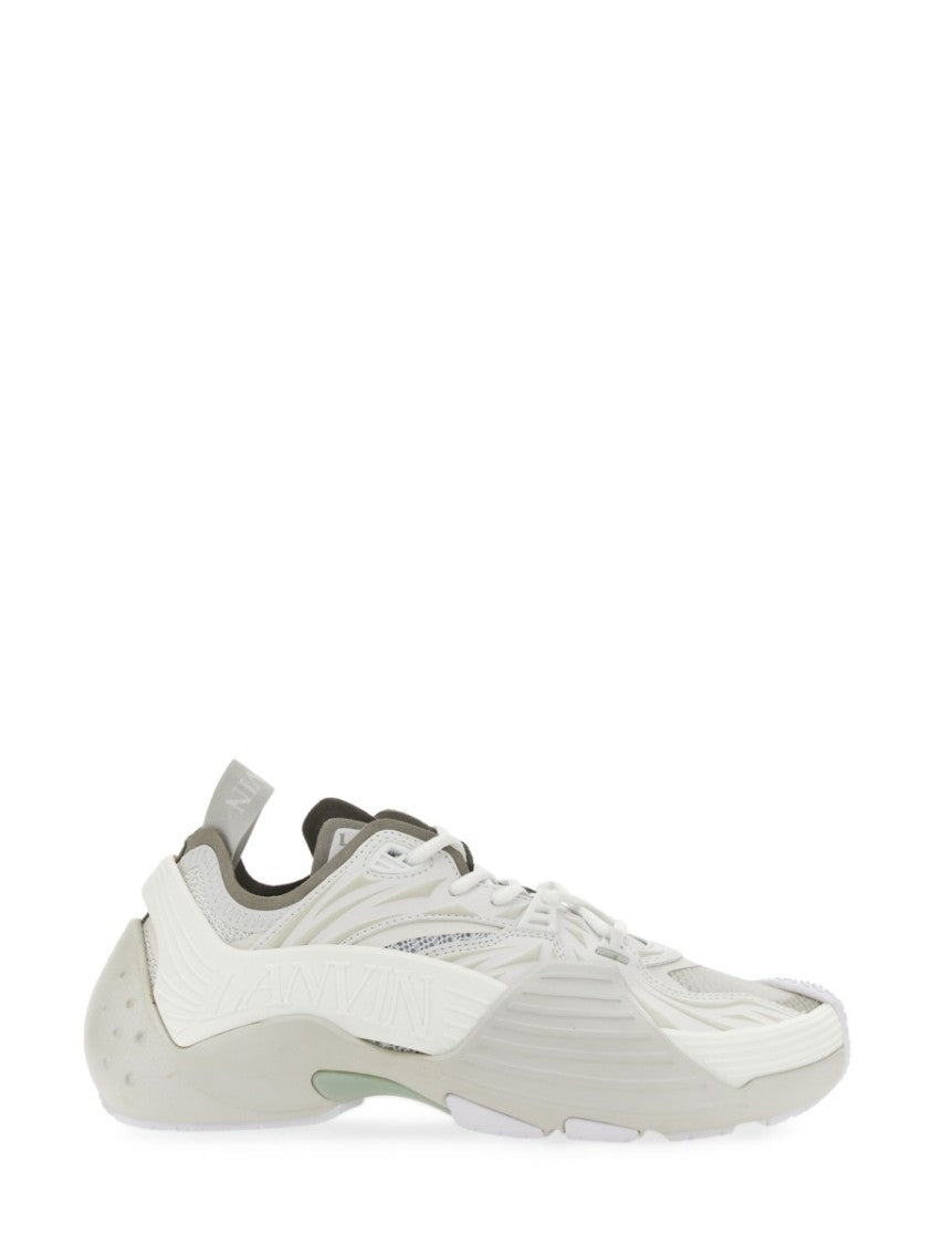 Lanvin Flash-X Mesh Upper Sneakers With Textured Panels