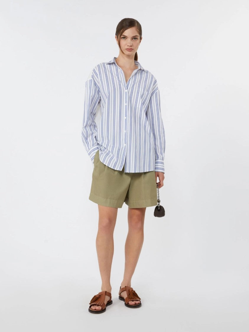 Max Mara Long-Sleeved Button-Up Shirt With Floral Embroidery