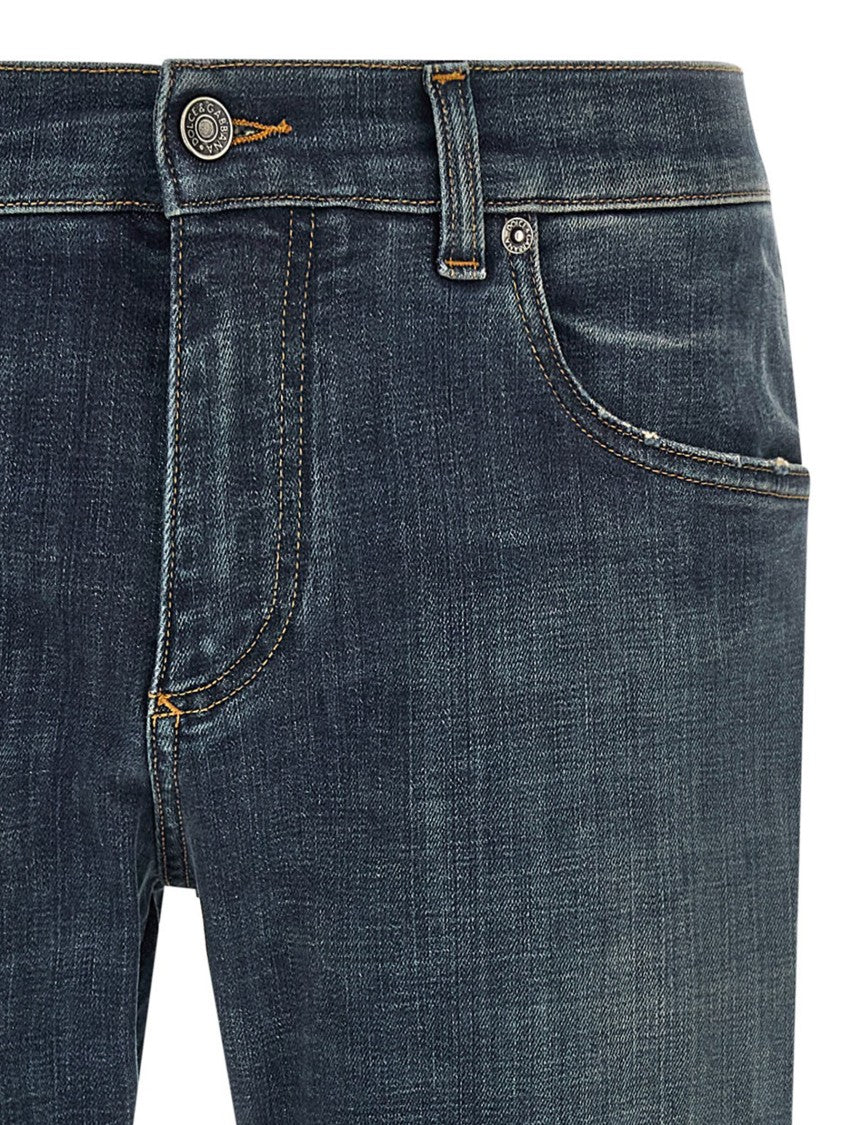 Dolce & Gabbana Stone Washed Denim Jeans