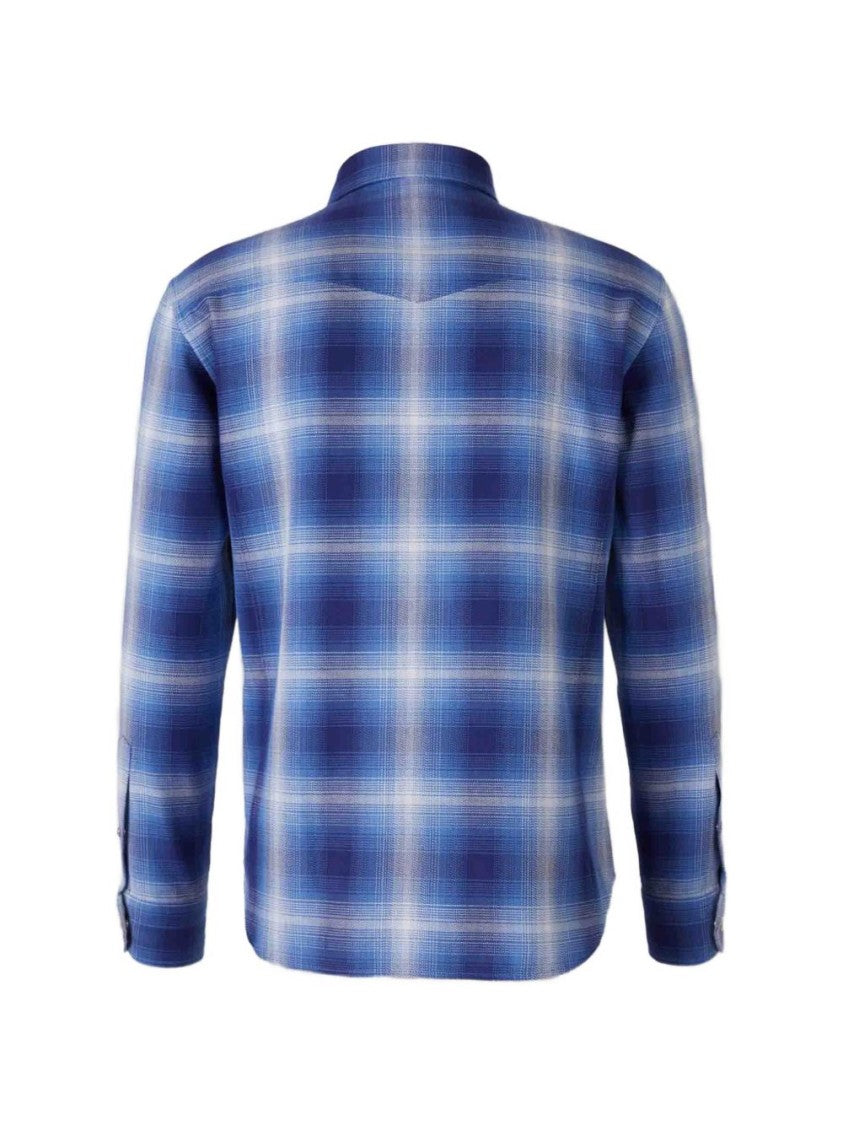 Tom Ford Plaid Button-Down Shirt With Textured Weave