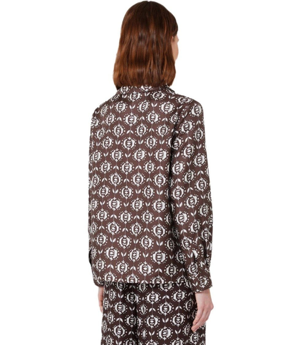 Max Mara Oncia Brown Shirt