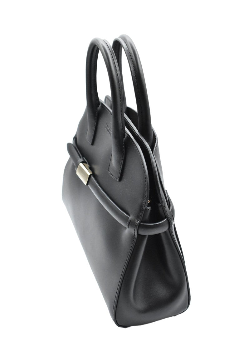 Orciani Aura Alba Midi Handbag In Smooth Calf Leather
