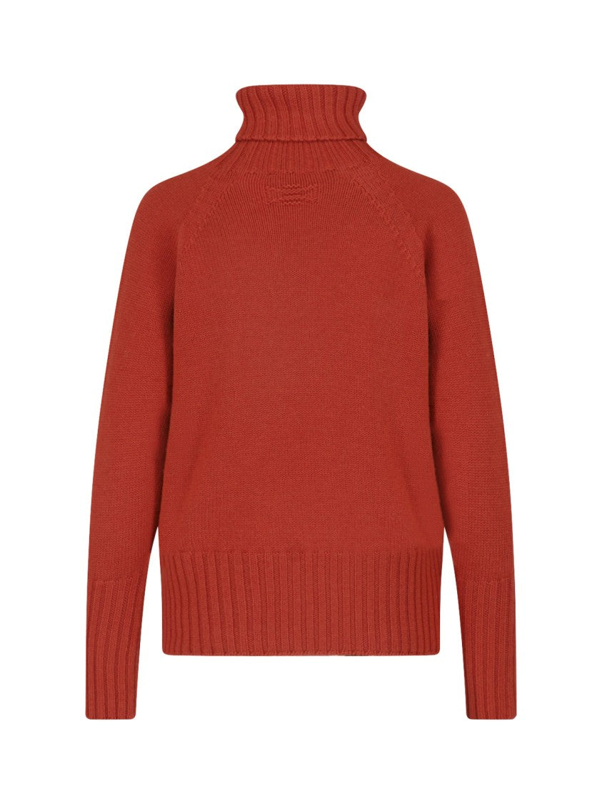 Drumohr Orange Merino Wool Turtleneck Sweater