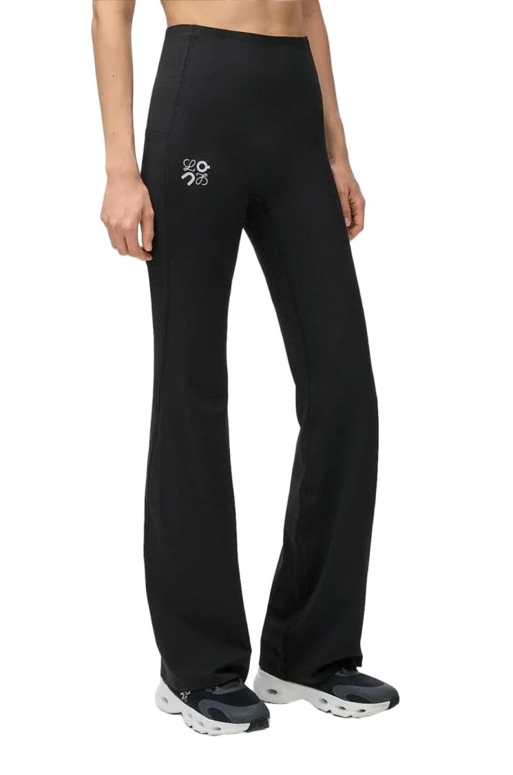 Loewe Sleek Fitted Straight-Leg Pants With High Waistband