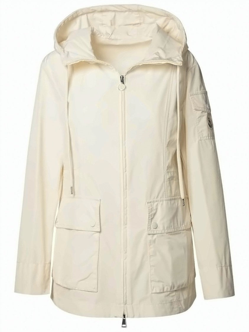 Moncler Relaxed-Fit Short Coat With Adjustable Hood And Signature Pockets