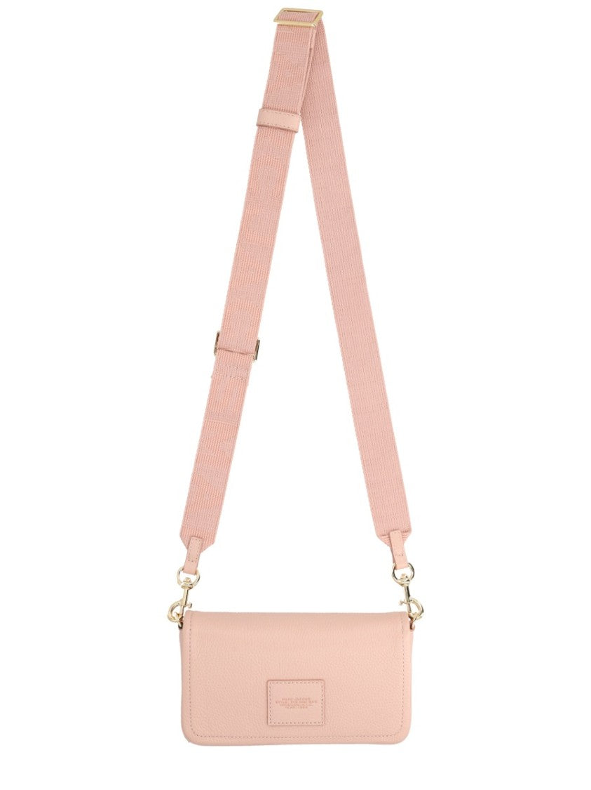 Marc Jacobs Black Textured Leather Mini Flap Shoulder Bag