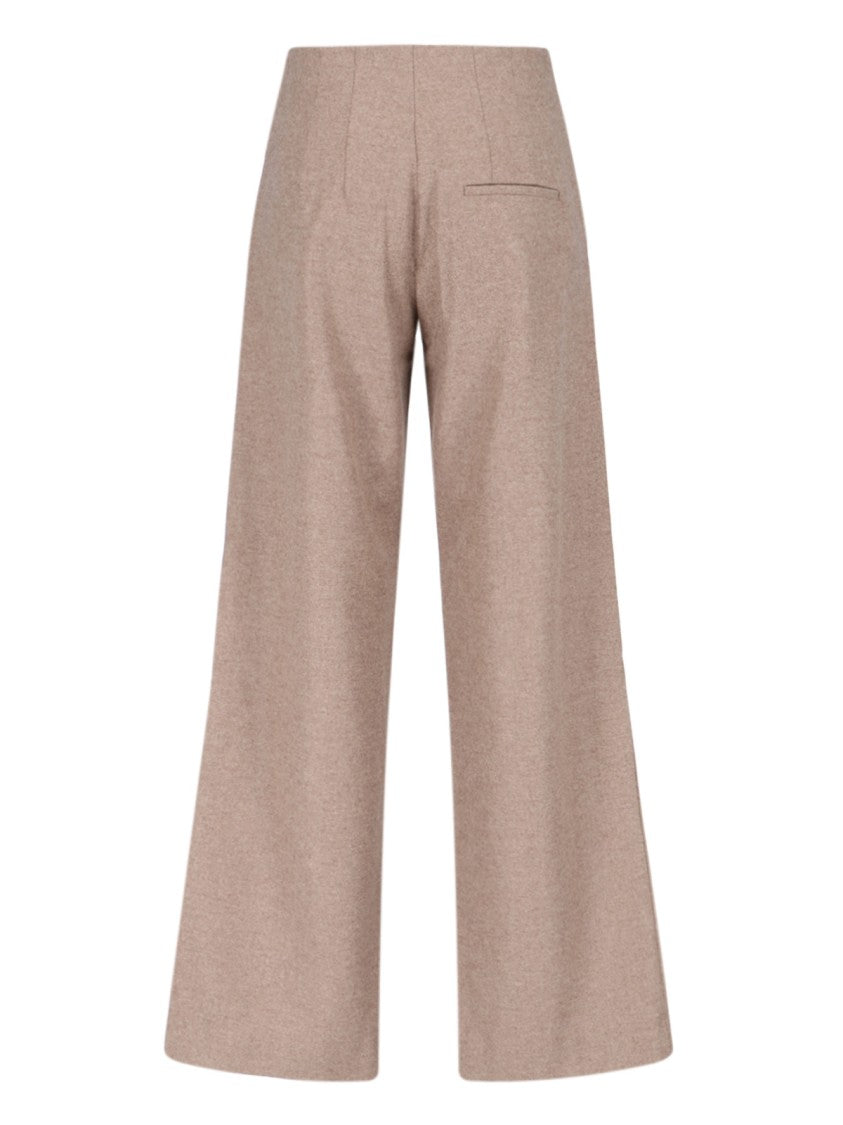 Niccolò Pasqualetti "Tegola" Palazzo Trousers In Beige