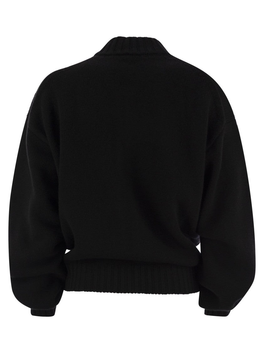 Vanisé Wool And Cashmere Cardigan With Zip