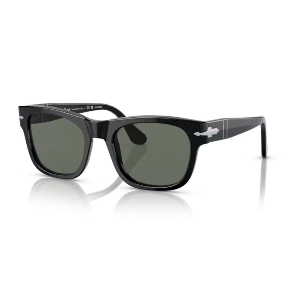 Persol Po3269s Rectangular Black Acetate Sunglasses