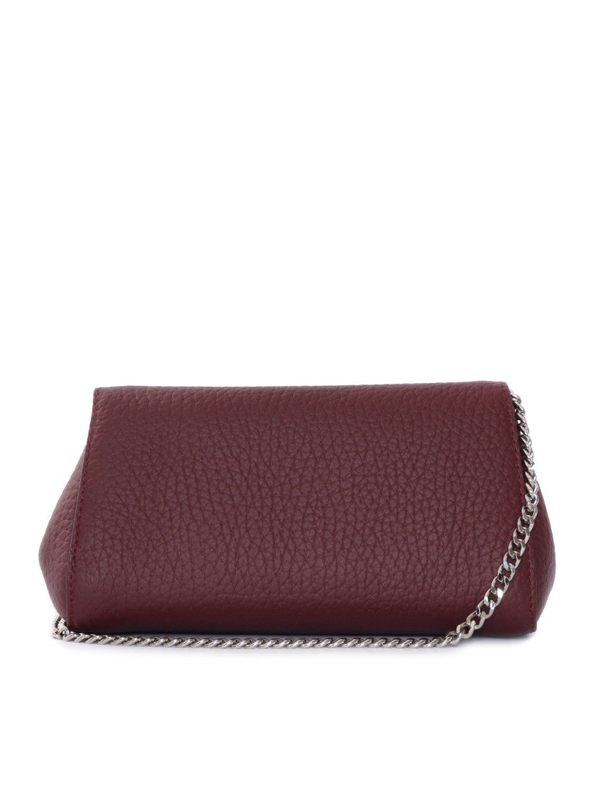 Claudio Orciani Structured Calf Leather Handbag With Top Handle