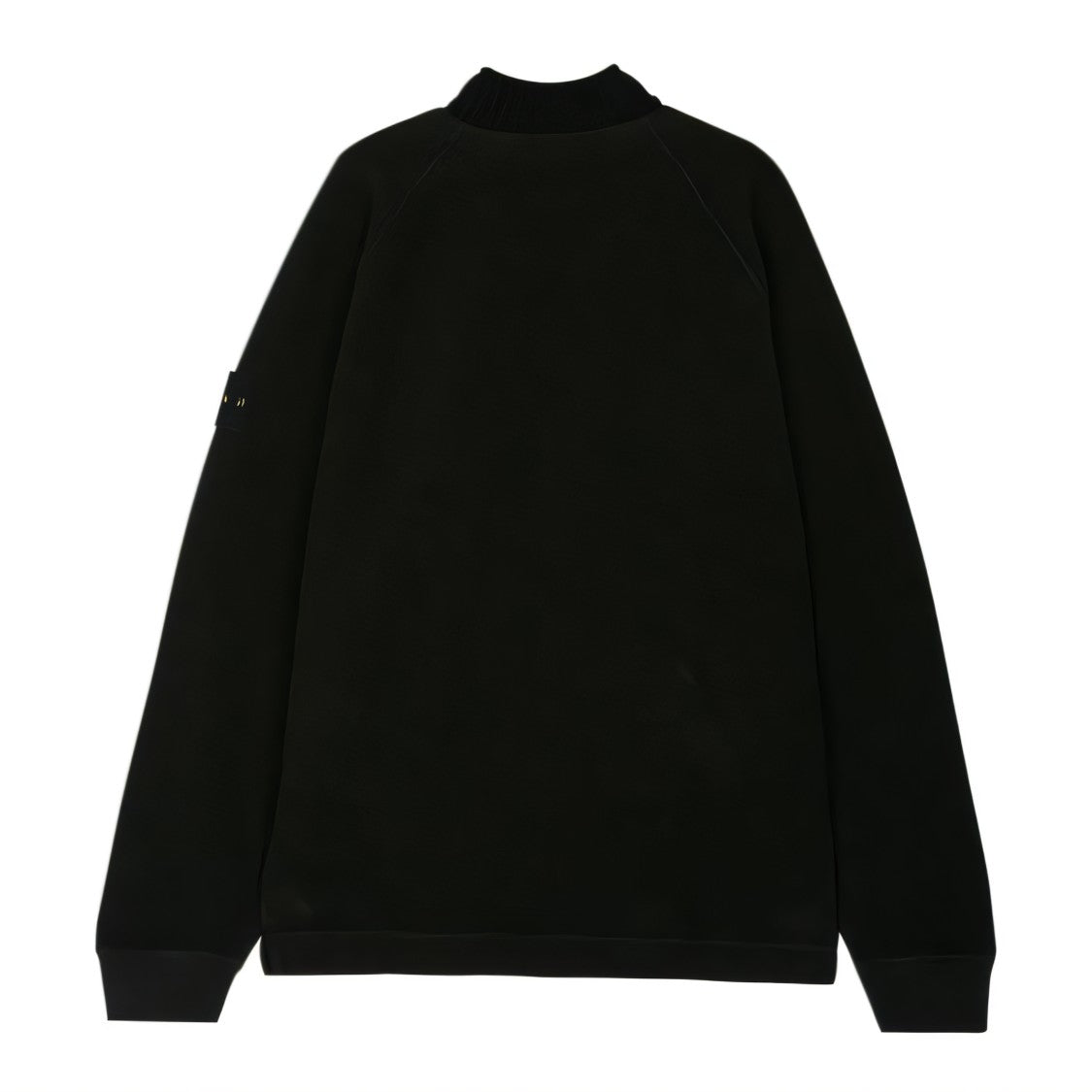 Stone Island Black Long-Sleeve Top With Raglan Sleeves