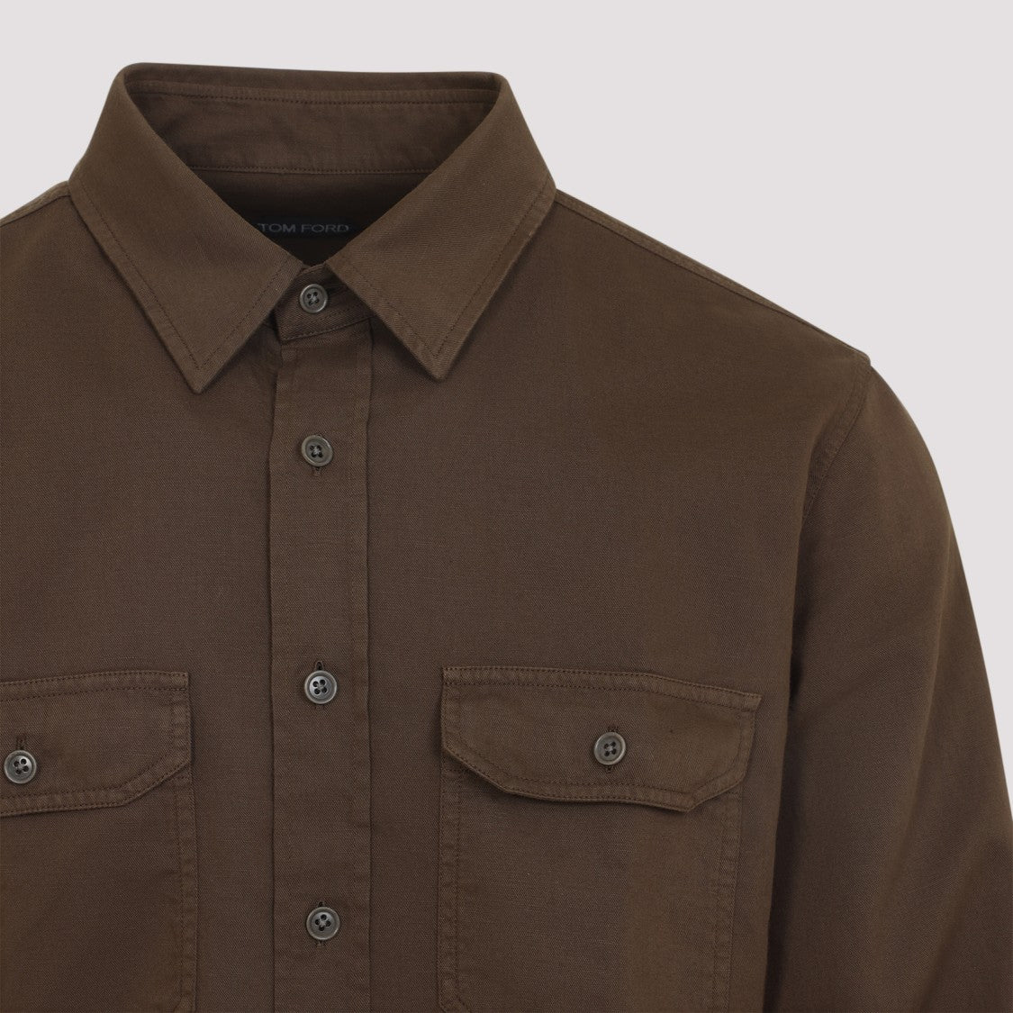 Tom Ford Military Green Cotton Shirt