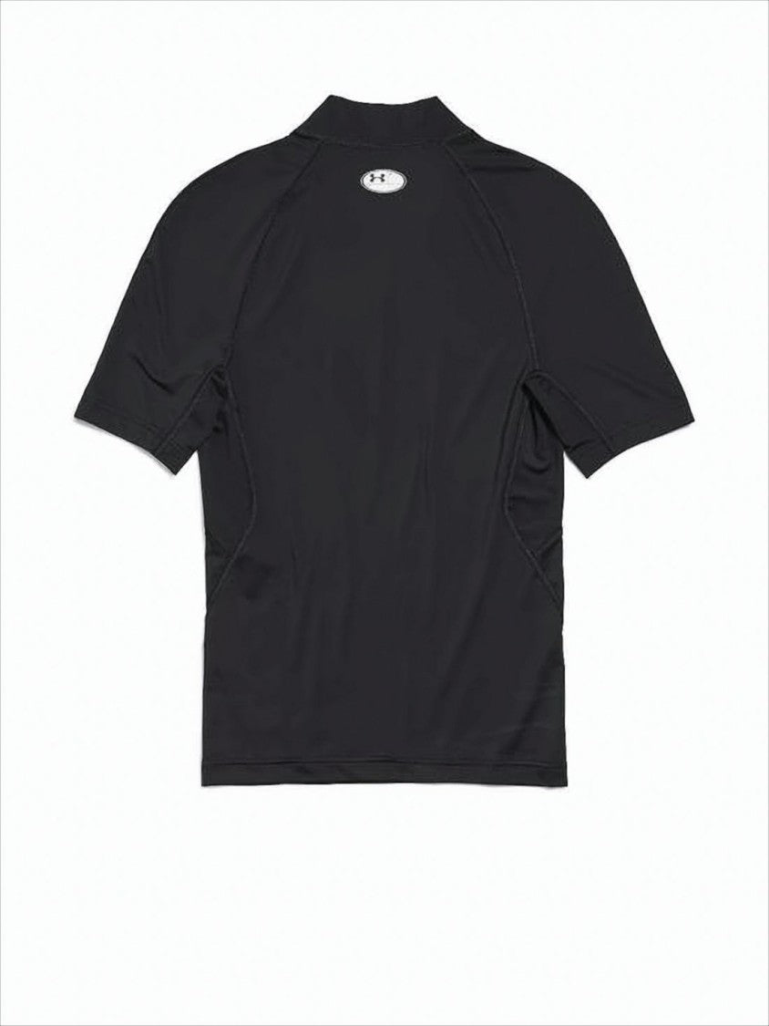 Balenciaga Fitted Black Activewear Top With High Neckline