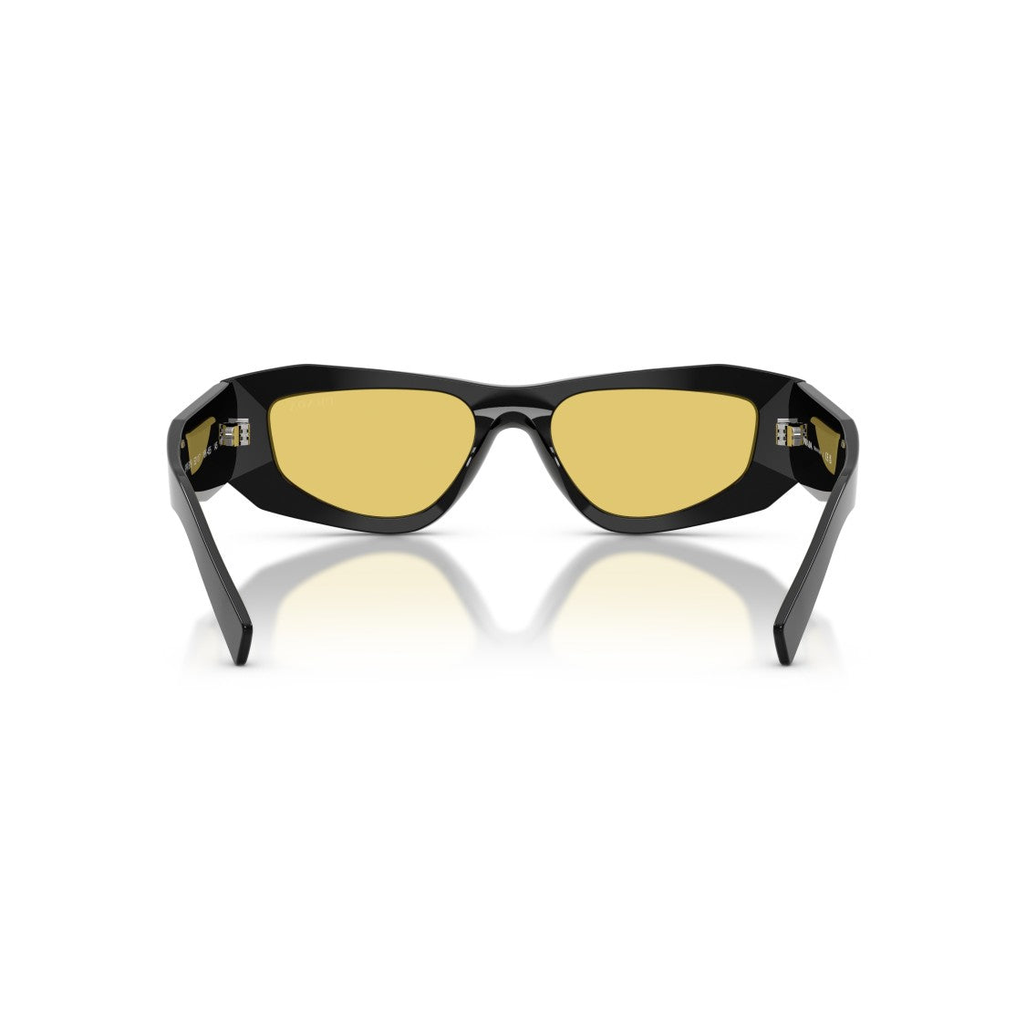 Prada 0Pr B19s Angular Black Acetate Sunglasses