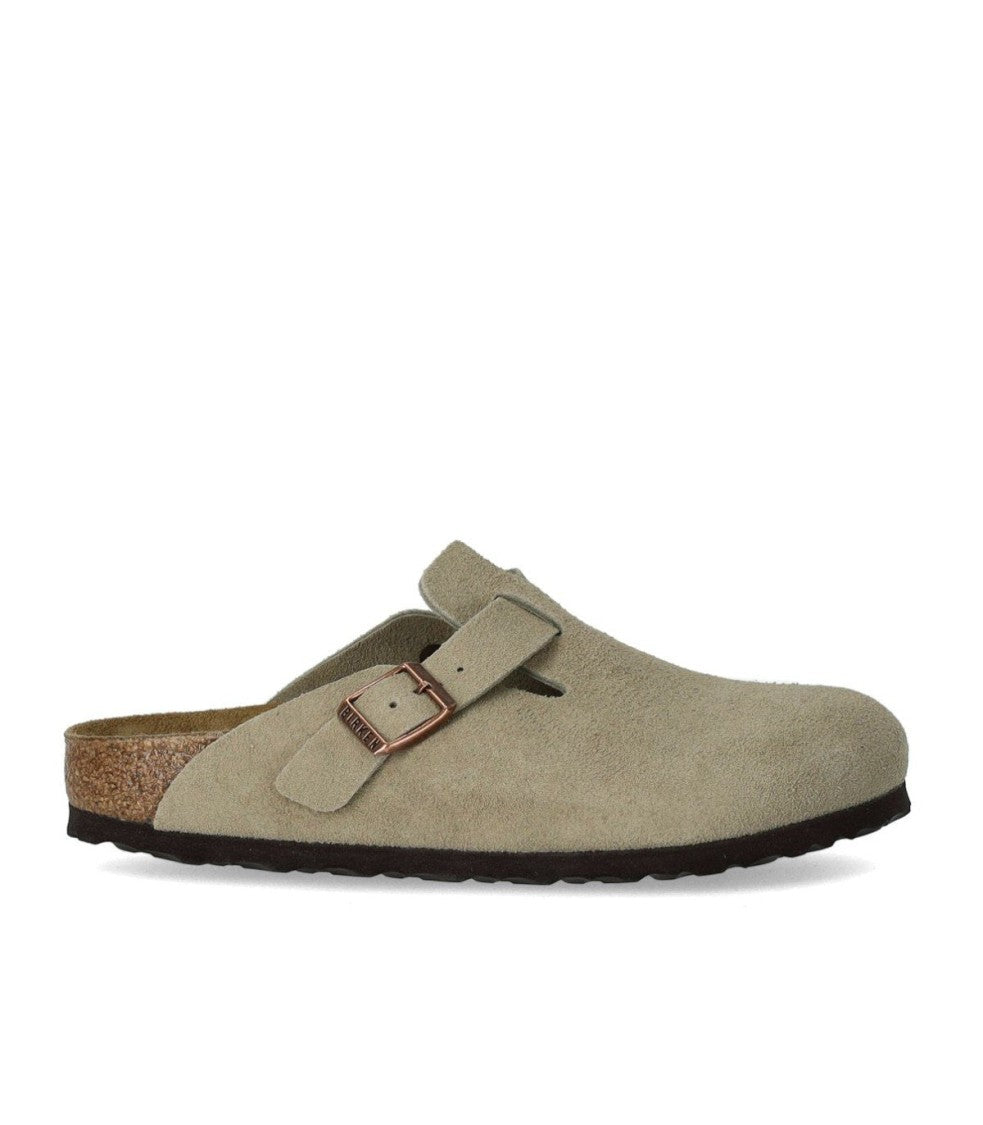 Birkenstock Boston Suede Taupe Clog