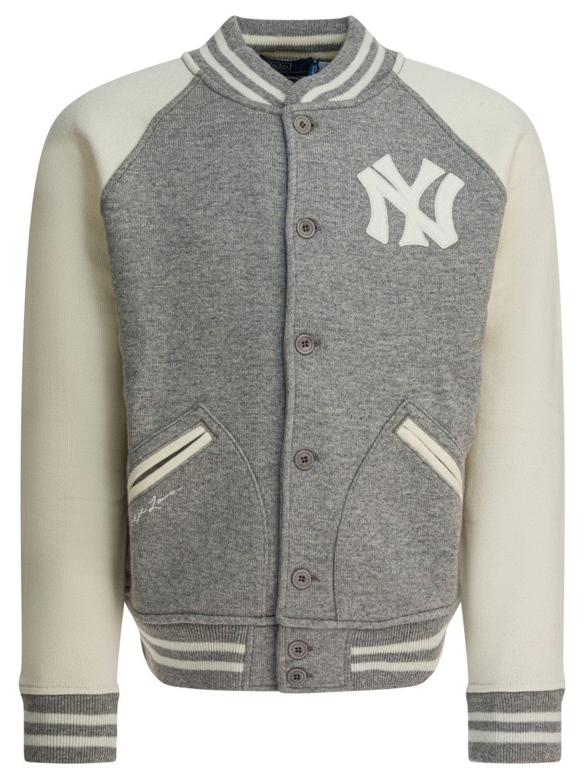 Polo Ralph Lauren "Yankees" Cardigan In Wool
