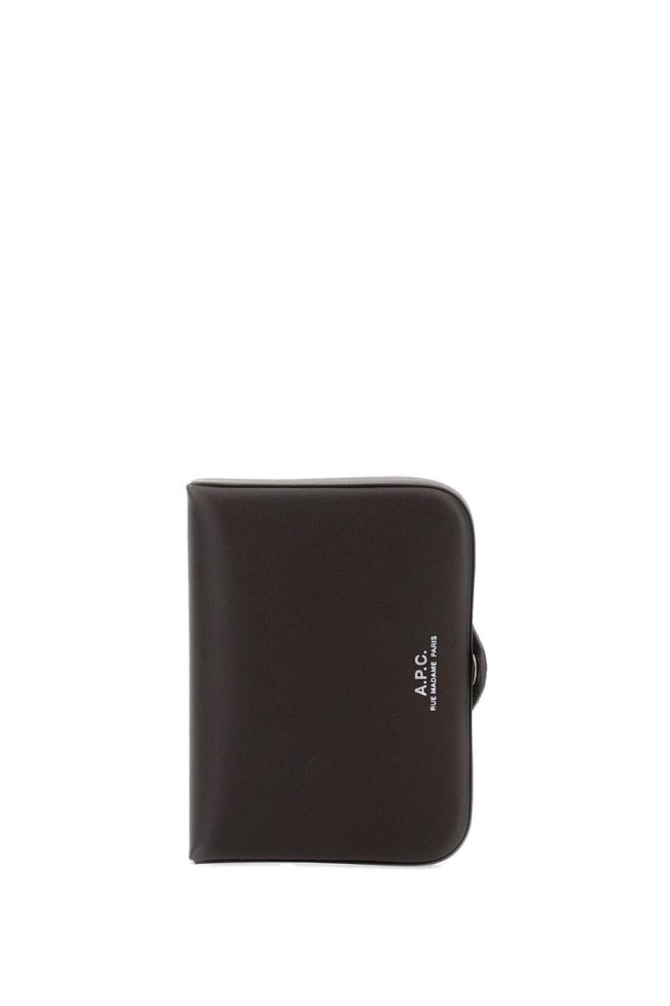 A.P.C. Refined Leather Wallet With Gold Logo