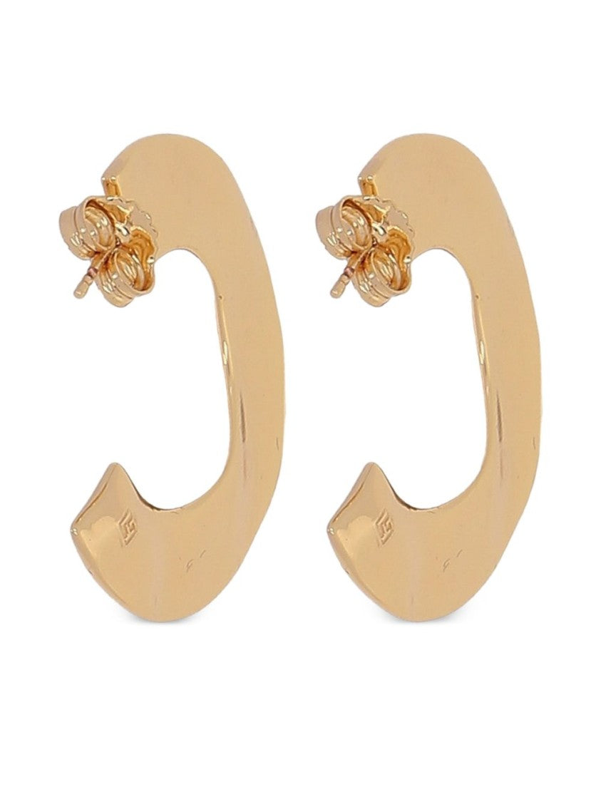 Federica Tosi Polished Crescent-Shaped Gold Earrings By Federica Tosi