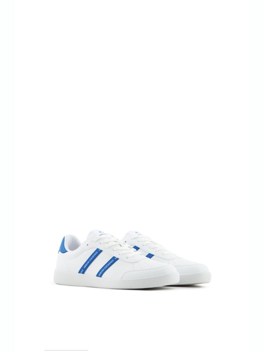 Armani Exchange Sporty White Leather Sneakers