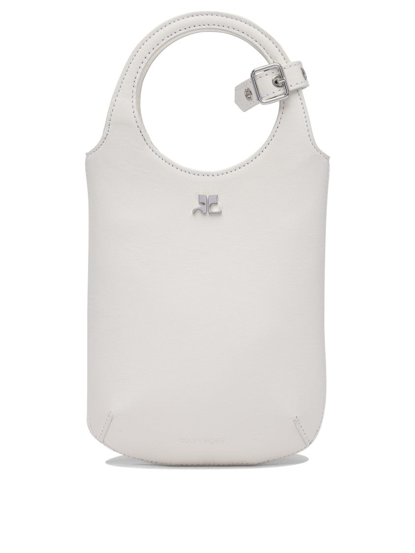 Courrèges White Leather Handbag