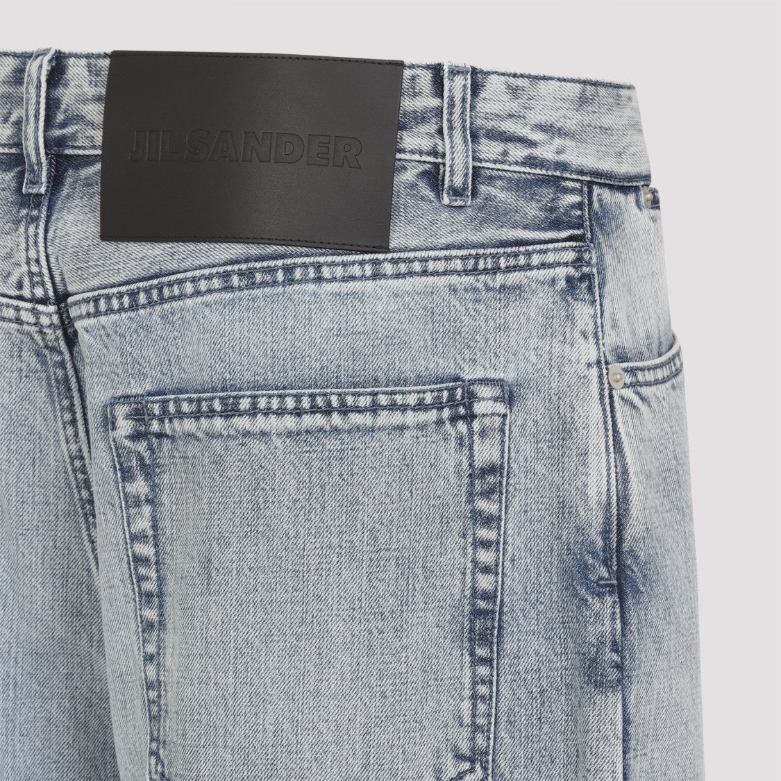 Jil Sander Antartic Blue Cotton 183 Aw 23 Treated Trousers