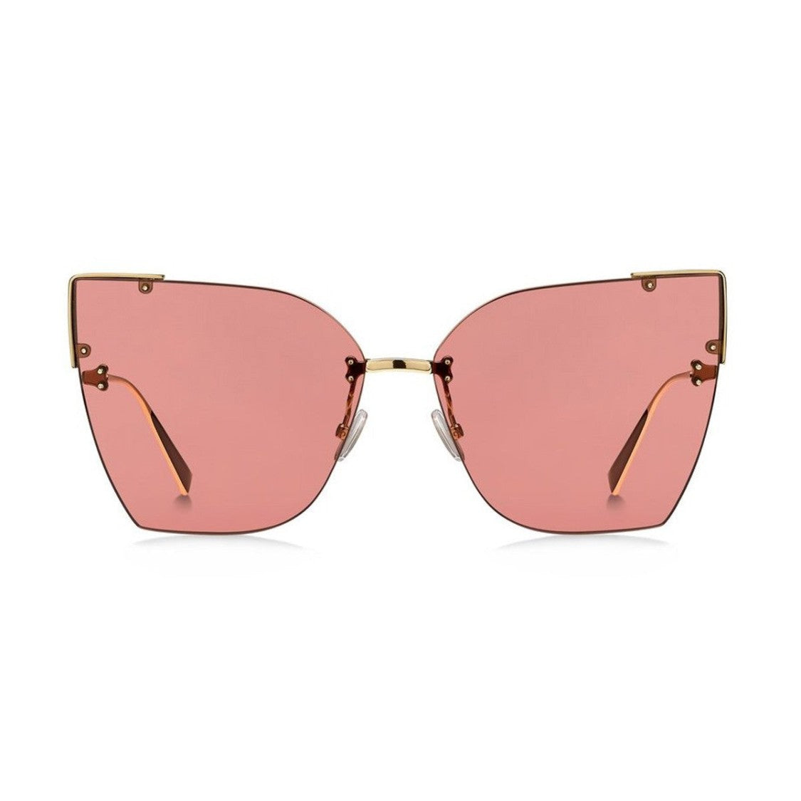 Max Mara Rose Gold Mm Anita Iii Geometric Sunglasses