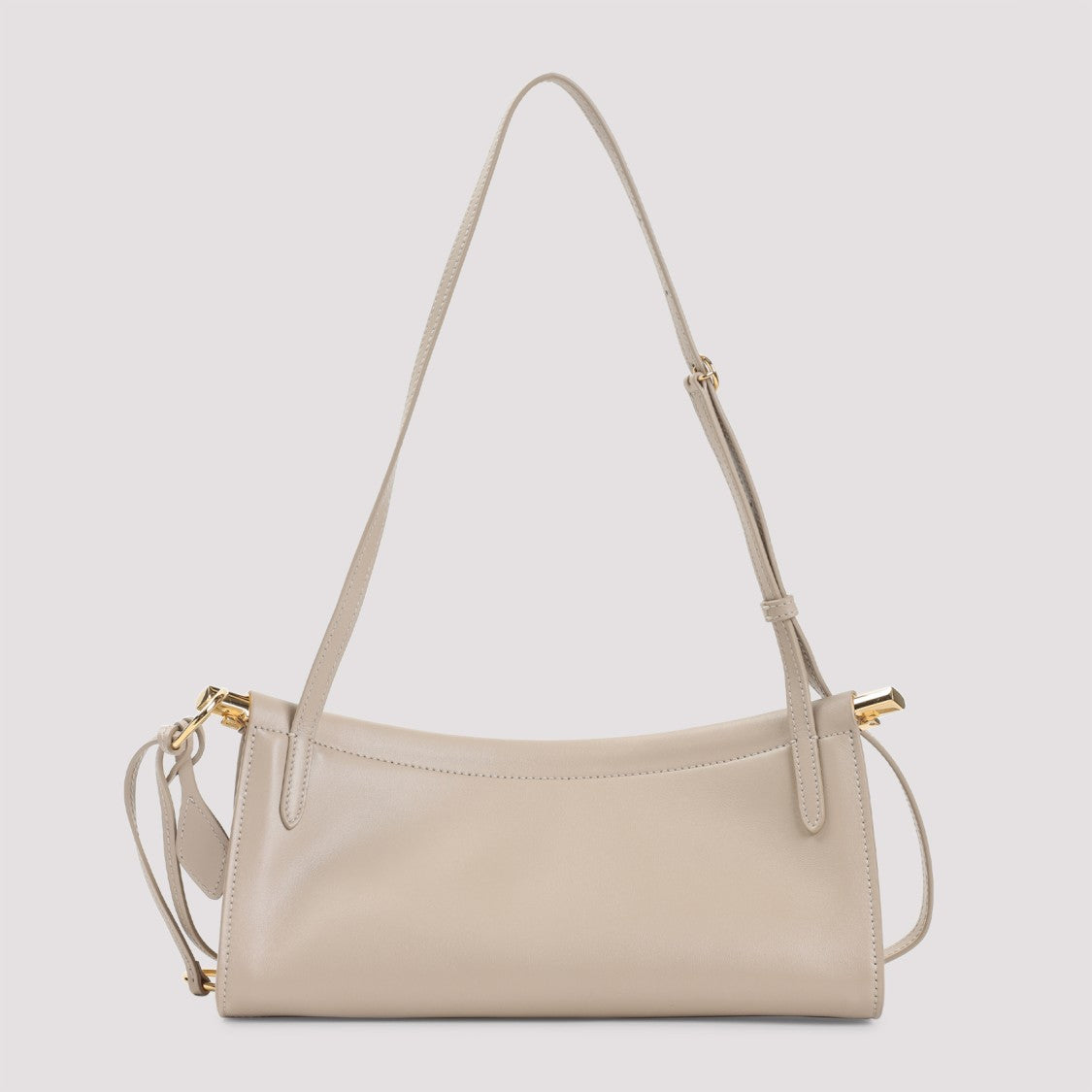 Alaïa East West Shoulder Bag In Grege Calf Leather