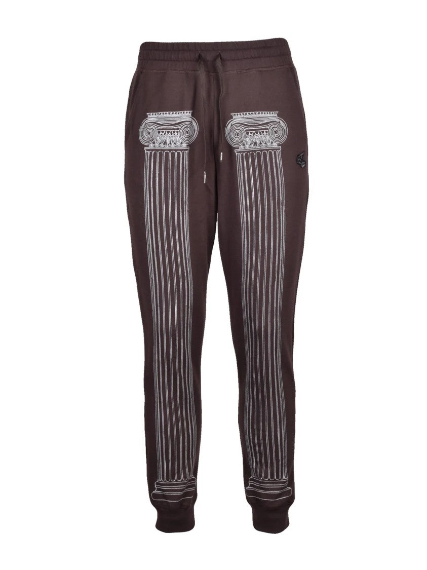 Vivienne Westwood Anglomania Relaxed Fit Cotton Sweatpants With Classic Column Prints