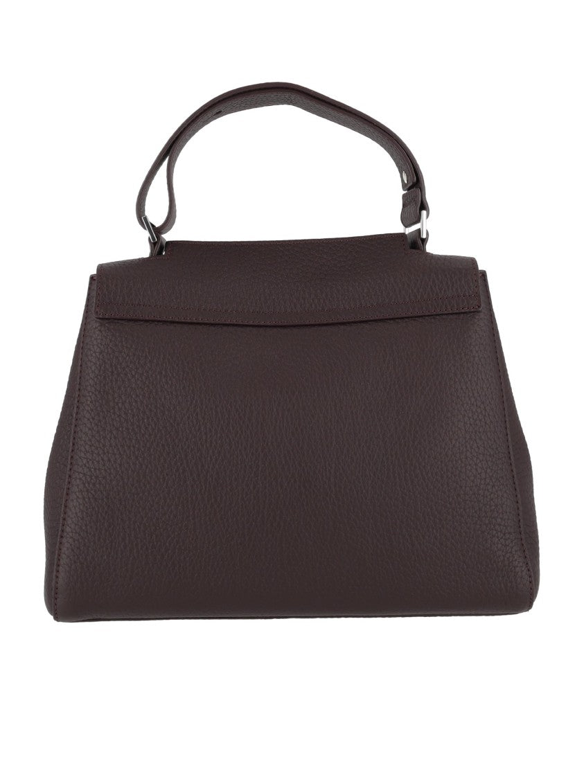 Claudio Orciani Brown Sveva Soft Medium Calf Leather Shoulder Bag