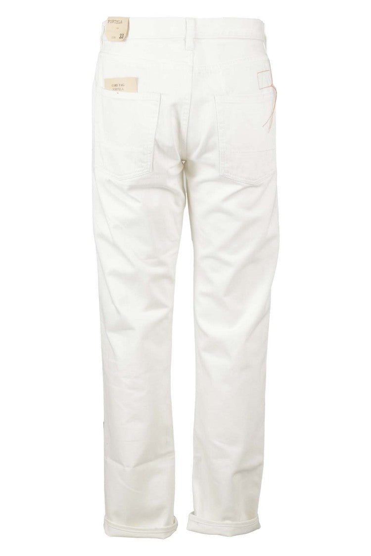 Fortela White Denim Jeans
