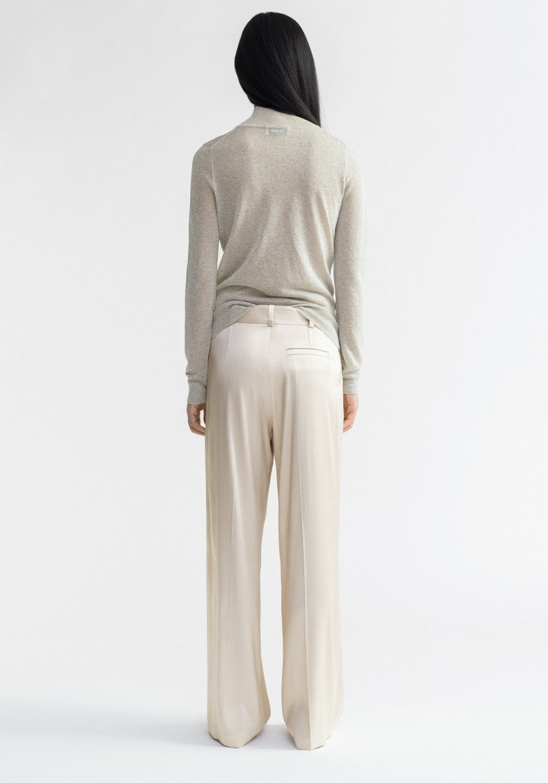 Aeron Wellen - Satin Wide-Leg Pants