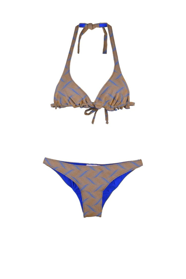 Sucrette Two-Piece Triangle Swimsuit With Adjustable Ties