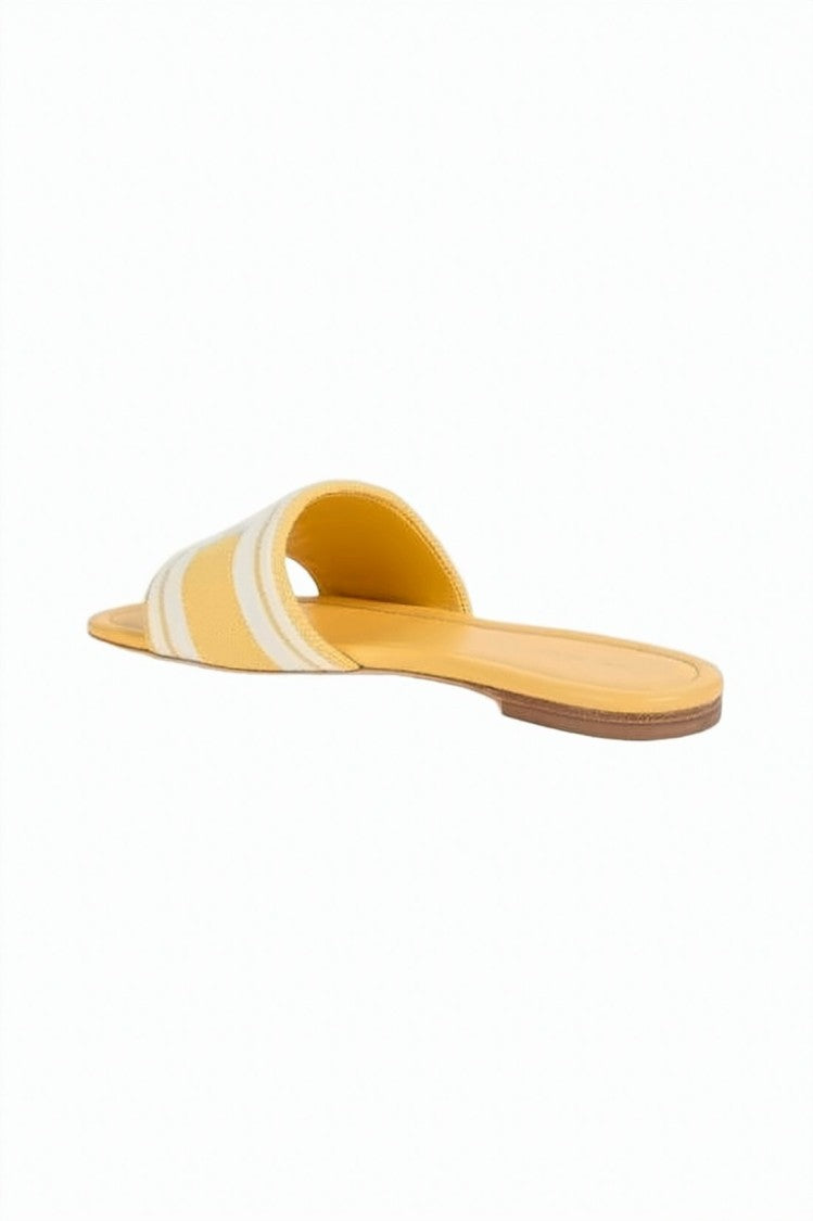 Tory Burch Flat Slide Sandal With Striped Pattern