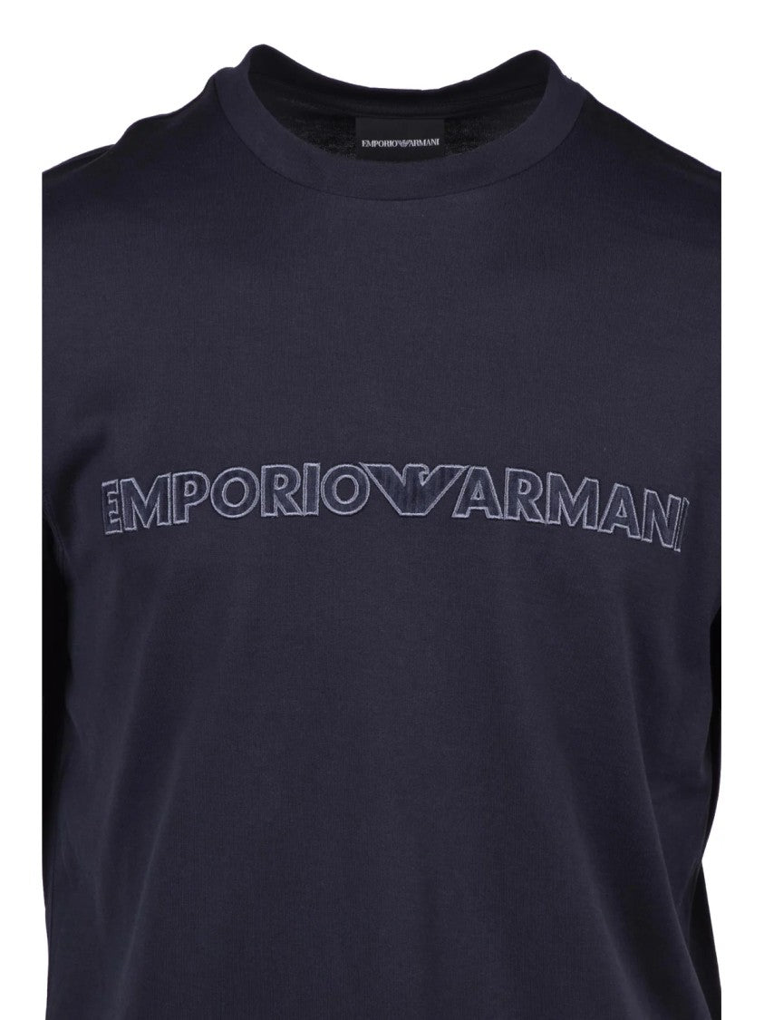 Emporio Armani Classic Crew Neck T-Shirt With Tonal Logo