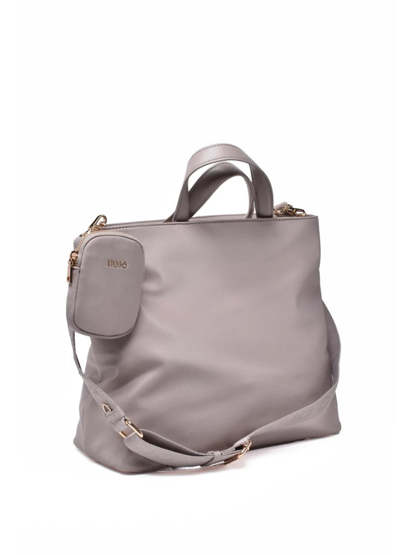 Liu Jo Grey Polyamide Chain Handbag