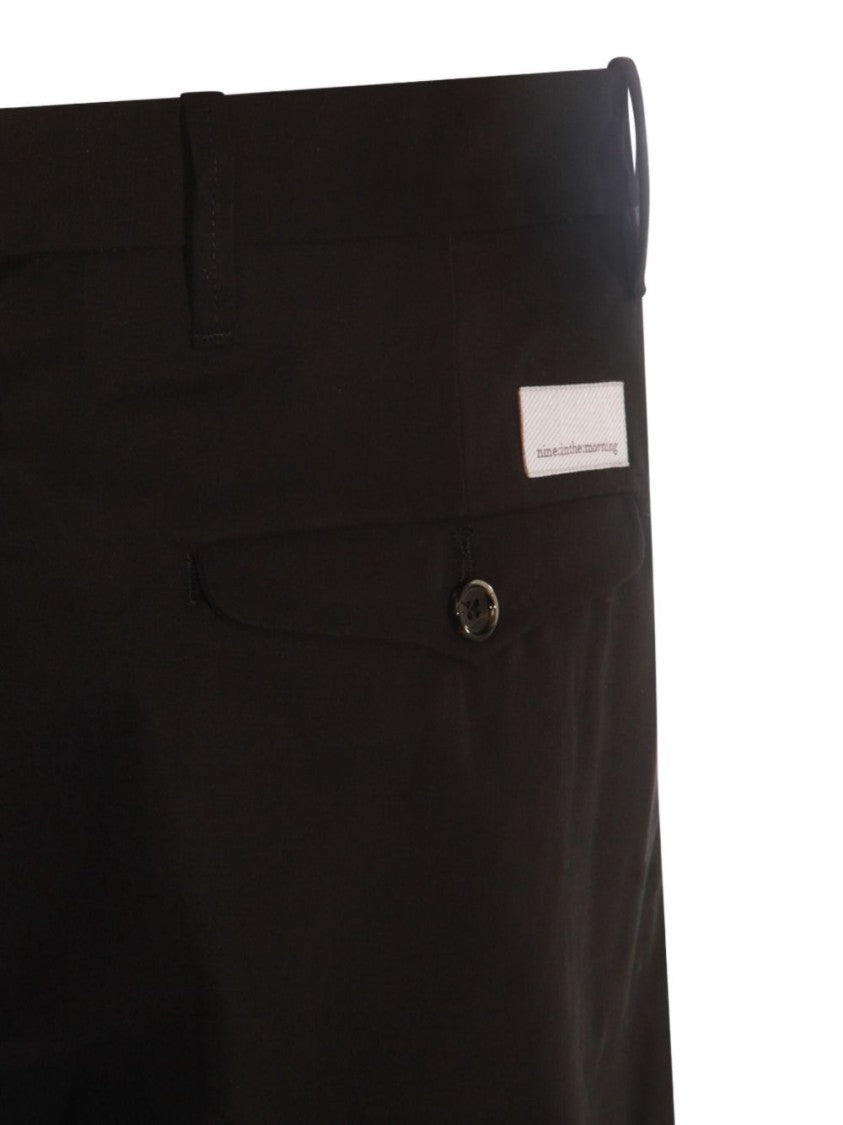 Nine In The Morning Straight-Leg Tailored Trousers With Classic Waistband