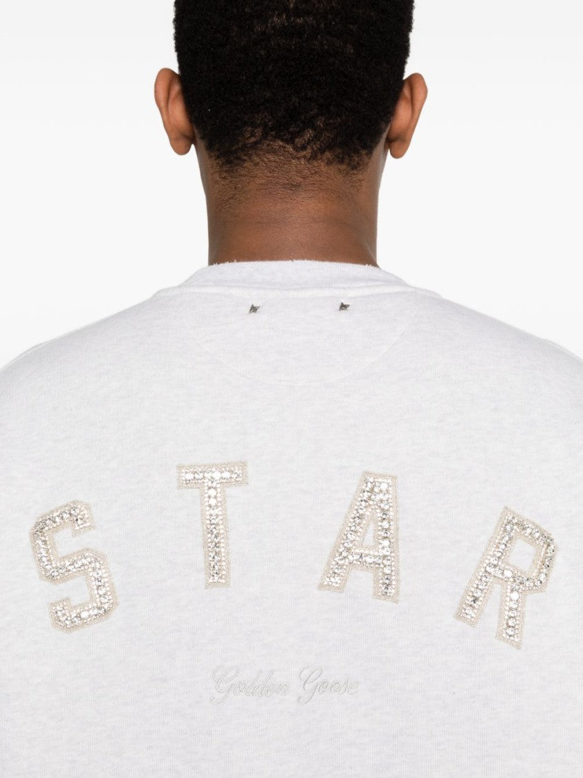 Golden Goose Embellished Back Silk-Blend Sweater