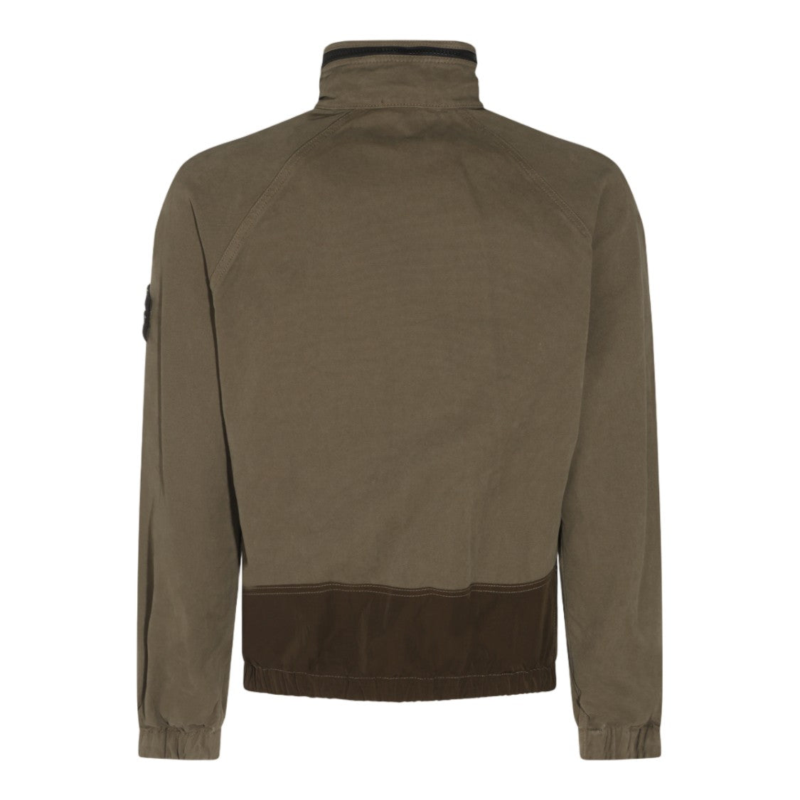 Stone Island Two-Tone Casual Jacket With High Collar