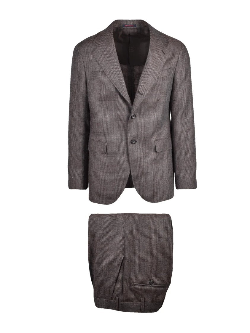 The Gigi Brown Wool Unlined Formal Suit