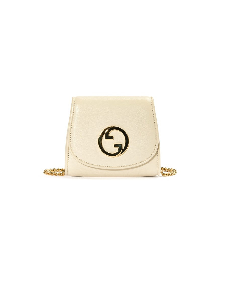 Gucci Mini Wallet Blondie Chain Bianco