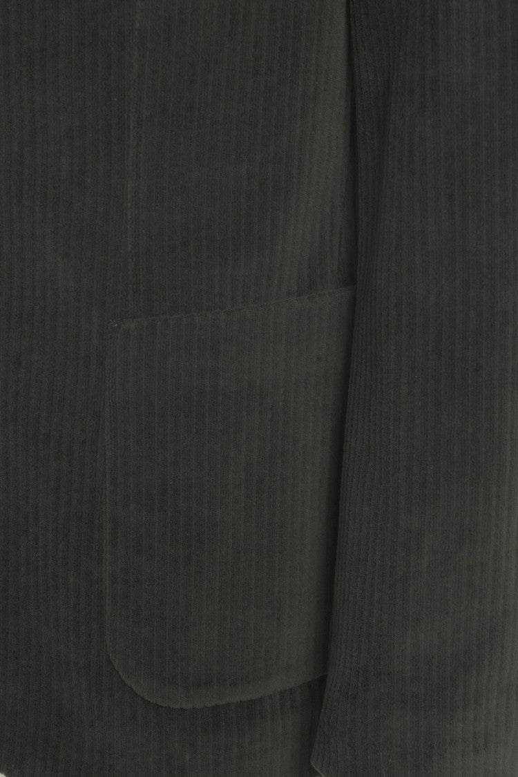 Circolo 1901 Single-Breasted Corduroy Blazer With Tailored Fit