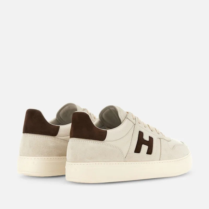 Hogan Suede Leather Bold Logo Low-Top Sneakers